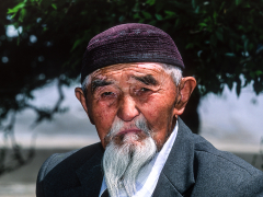 alter Kirgise, Issyk-Kul See