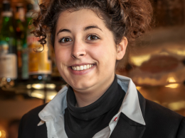 the maid behind the bar, Cafe Laveno